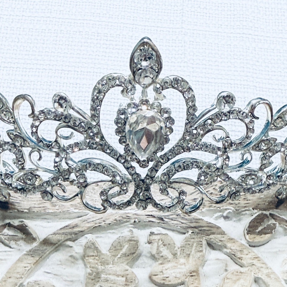 Bridal Tiara with Crystal Accents.